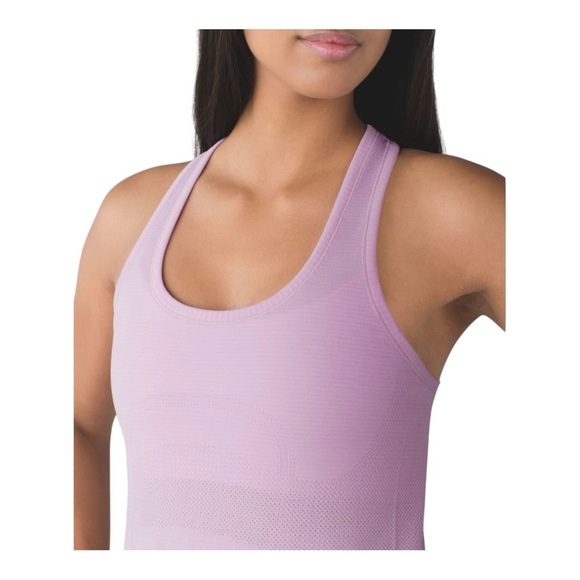 Lululemon Swiftly Tech Racerback Heathered Pretty Purple size 8 - Picture 4 of 9
